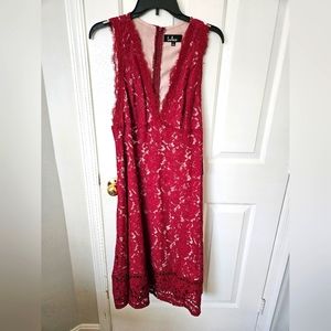 Lulu's Lace Midi Dress